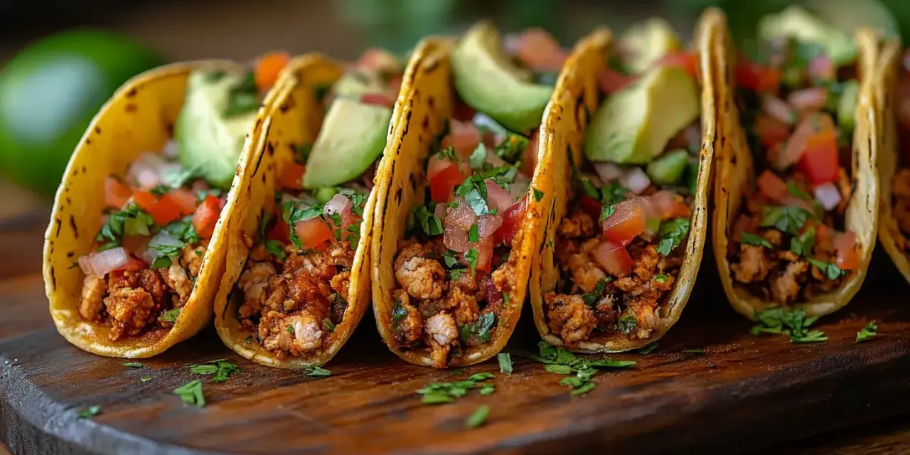 Pyszne tacos z mielonym mięsem, pomidorami, awokado i kolendrą. Idealne na szybki lunch, co to jest tacos?