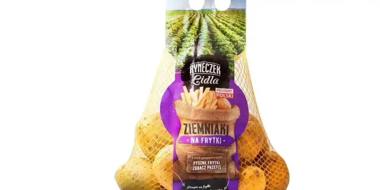 Ziemniaki na frytki z Ryneczku Lidla. Idealne do przygotowania chrupiących, pysznych frytek. Produkt polski.