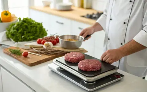 Ile waży burger wołowy? Zaskakujące różnice w wagach produktów