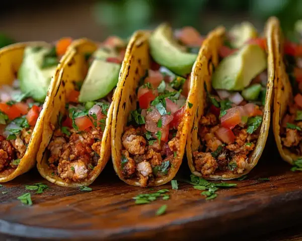 Pyszne tacos z mielonym mięsem, pomidorami, awokado i kolendrą. Idealne na szybki lunch, co to jest tacos?