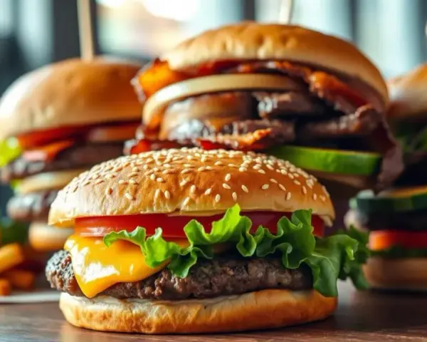 Ile kcal ma burger? Zaskakujące różnice w kaloryczności burgerów