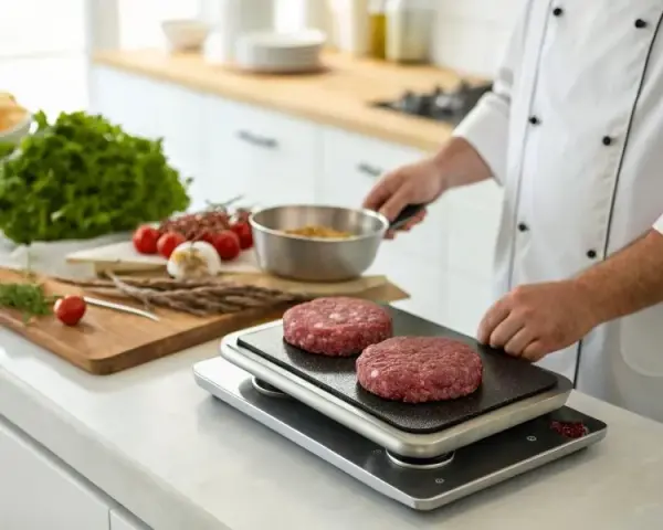 Ile waży burger wołowy? Zaskakujące różnice w wagach produktów
