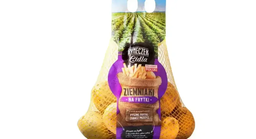 Ziemniaki na frytki z Ryneczku Lidla. Idealne do przygotowania chrupiących, pysznych frytek. Produkt polski.