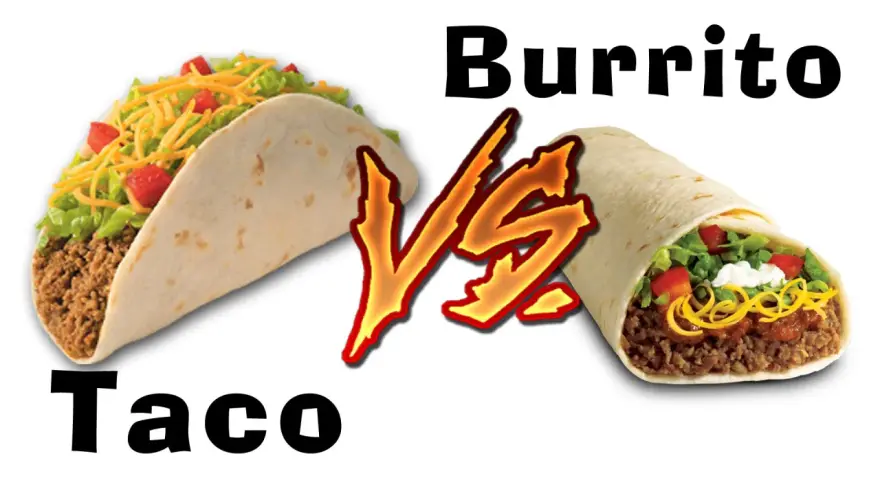 Taco vs. Burrito: co to jest burrito? Obok taco, burrito to pyszne danie z tortilli z mięsem, warzywami i serem.